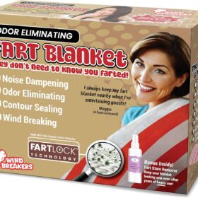 Prank-O Fart Blanket Gag Gift Box – Hilarious Practical Joke Packaging for Birthdays, White Elephant & Secret Santa