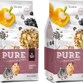 Witte Molen Premium Hamster Food 2-Pack – Nutrient-Dense Seed Blend with Mealworms, Sunflower Seeds & Yucca Extract – No Artificial Colors or Preservatives – 1.7 lbs