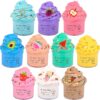 10-Pack Fruit Scented Butter Slime with Charms – DIY Stress Relief Fidget Toys for Kids – Party Favors, Stocking Stuffers & Gifts for Boys & Girls (Ages 6+)