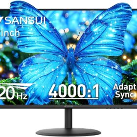 SANSUI 22 Inch FHD 120Hz Computer Monitor – 1920x1080p IPS Display with Adaptive Sync, 100% sRGB, Dual HDMI, VESA Mountable, & Low Blue Light Eye Care for Home Office (ES-22X3AH)