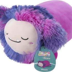 Squishmallows Original 12-Inch Woxie The Magenta Bigfoot Sleepamallows – Ultra-Soft Plush Toy by Jazwares