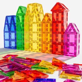 Magnetic Tiles Building Blocks Set – STEM Educational Construction Toys for Toddlers & Kids (Ages 3-8)