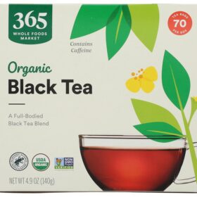 365 by Whole Foods Market Organic Black Tea – 100 Count Box of Single-Serve Tea Bags for a Bold, Classic Brew