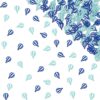 120pcs Blue Hot Air Balloon Confetti - Glitter 'Up & Away' Table Scatters for Boy's First Birthday, Baby Shower, & Travel Themed Party Decorations