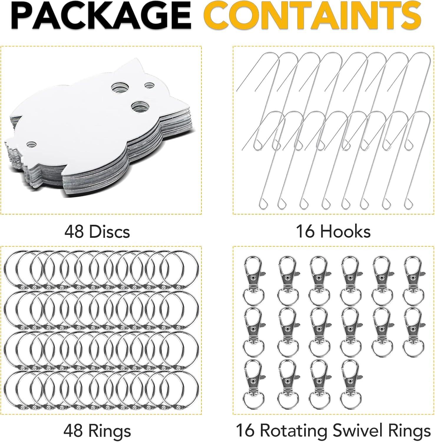 XPCARE 48-Piece Dual-Sided Reflective Bird Scare Discs – Humane Garden Deterrent for Woodpeckers, Pigeons & Ducks – Includes Hooks & Swivels for Hanging