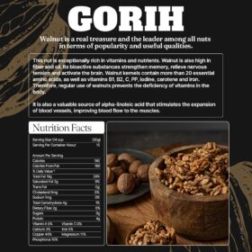 GORIH Premium Raw Walnuts (70 Oz Bulk) – Natural, Unsalted, Shelled Halves & Pieces – Perfect for Keto Baking, Cooking, and Brain-Healthy Snacking