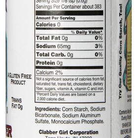 Clabber Girl Double Acting Baking Powder, 8.1 Ounce Can