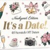 It's a Date! Newlywed Edition - 40 Scratch-Off Date Night Cards for Couples | Fun Wedding Shower Gift Ideas for Bride & Groom