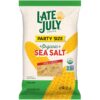 Late July Organic Restaurant Style Sea Salt Tortilla Chips, 14.75 Oz Party Size Bag