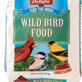 Wagner's 53003 Farmer's Delight Wild Bird Food – 20 lb. Bag of Cherry-Flavored Blend for Ground Feeding Birds