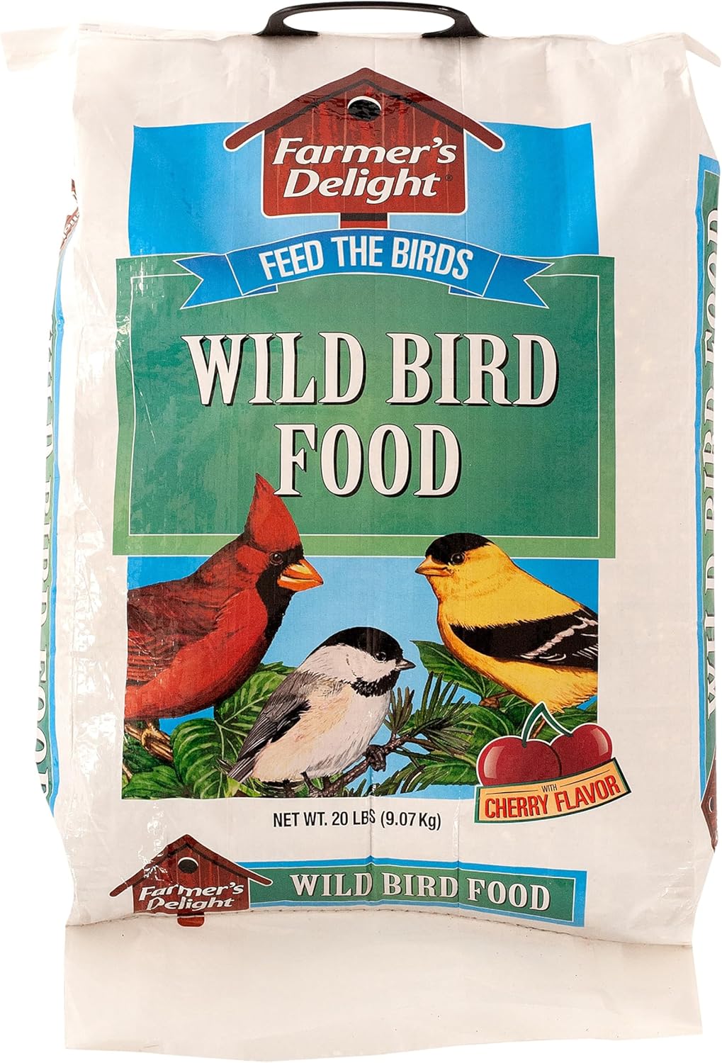 Wagner's 53003 Farmer's Delight Wild Bird Food – 20 lb. Bag of Cherry-Flavored Blend for Ground Feeding Birds