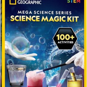 NATIONAL GEOGRAPHIC Science Magic Kit – 50+ STEM Experiments & Magic Tricks for Kids, Chemistry Set with Bonus Guide