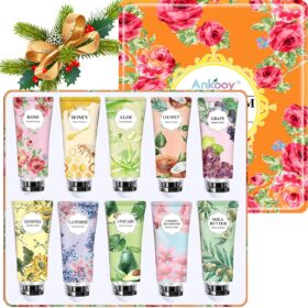 10 Pack Luxury Hand Cream Gift Set – Moisturizing Shea Butter Travel Lotions with Avocado, Honey & Lavender – Best Stocking Stuffers & Gifts for Women, Teachers, and Teens