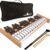 MINIARTIS 27-Note Glockenspiel Xylophone – Professional Percussion Instrument with 2 Octaves, Color-Coded Metal Keys, Wooden Beaters, and Portable Carrying Case for Kids, Students, & Adults