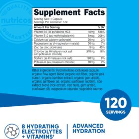 Nutricost Electrolyte Complex - 120 Capsules of Advanced Hydration Support (Non-GMO, Gluten Free)