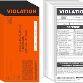 Larkmo Fake Parking Tickets Prank Pack - 25 Count, Hilarious Gag Gift for Adults & Friends, Joke Vehicle Citation Notes