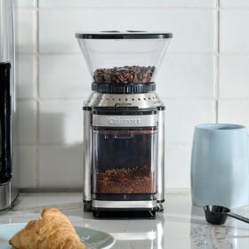 Cuisinart DBM-8P1 Automatic Burr Coffee Grinder - 18-Position Grind Selector & One-Touch Operation, Black Stainless Steel