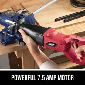 SKIL 9206-02 7.5-Amp Variable Speed Reciprocating Saw with On-Tool LED