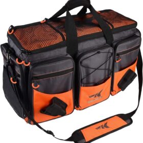 KastKing Waterproof Fishing Tackle Bag - Heavy Duty Saltwater Resistant Gear Organizer with 3600/3700 Tray Storage