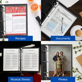 Performore 50-Pack Heavy Duty Sheet Protectors - 8.5 x 11 Non-Glare Archival Sleeves with Reinforced Holes for 3 Ring Binders