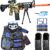 Electric Sniper Rifle Foam Blaster Kit with Tactical Vest & Rechargeable Battery – 150 Darts, Scope, Bipod, & 3-Burst Modes for Outdoor Play