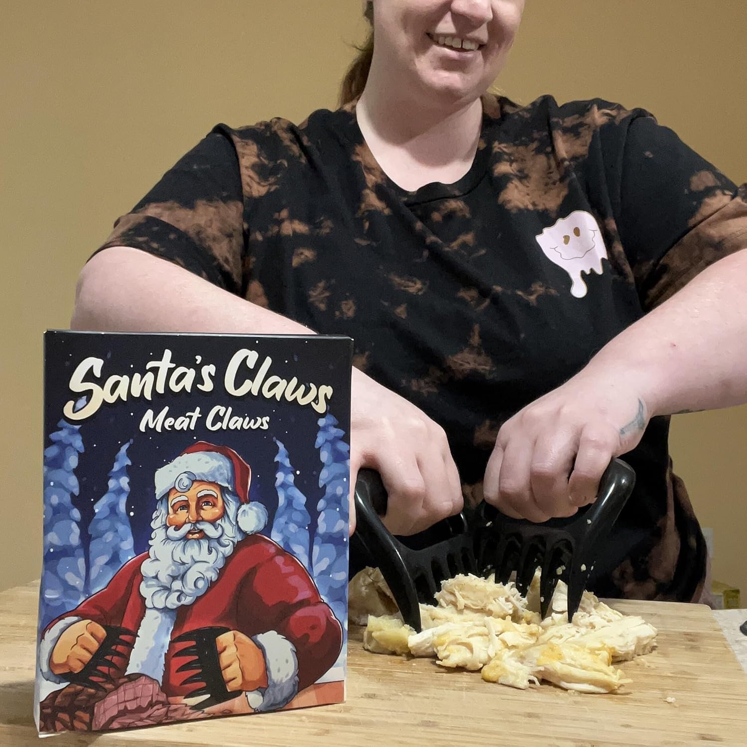 Meat Shredder Claws - Heavy Duty BBQ Pulled Pork & Beef Forks - Ergonomic Heat Resistant Kitchen Tools for Grilling, Smoking, & Meat Handling - Unique Christmas Stocking Stuffer & White Elephant Gift Idea for Men & Dad