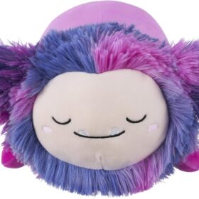 Squishmallows Original 12-Inch Woxie The Magenta Bigfoot Sleepamallows – Ultra-Soft Plush Toy by Jazwares