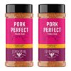 Fire & Smoke Society Pork Perfect Rub | Premium BBQ Seasoning for Ribs, Pork Butt & Grilling | 2 Pack XL Gluten-Free Spice Blend