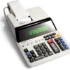 Sharp EL-1197PIII Heavy Duty Commercial Printing Calculator - 2 Color, Clock/Calendar