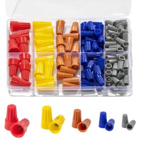 122-Piece Wire Connector Assortment Kit – Colorful Electrical Twist Nuts & Splice Caps for Quick Wiring Connections