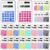 Treela 30-Pack Pocket Calculators for Classroom and Office – Mini Handheld 8-Digit Basic Calculators (Mixed Colors)
