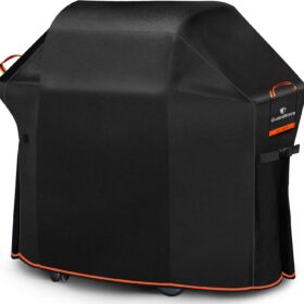 GuardKove Heavy Duty 1000D Grill Cover – 55" Waterproof & UV Resistant Patio BBQ Cover for 3-4 Burner Grills (Fits Weber, Char-Broil, Nexgrill)