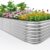 Quictent 8x4x2 Ft Galvanized Raised Garden Bed Kit – Extra Tall Oval Planter Box with Reinforced Crossbar and Protective Rubber Strip Edging for Vegetables, Flowers, and Herbs