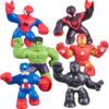 Heroes of Goo Jit Zu Marvel Mega Mini 6 Pack – Squishy, Stretchy, & Gooey Mini Action Figures (Iron Man, Spider-Man, Captain America & More)
