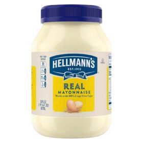 Hellmann's Real Mayonnaise, 30 oz Squeeze Bottle – Gluten-Free Sandwich Spread & Kitchen Condiment with Omega-3