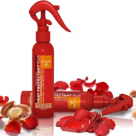 Arvazallia Advanced Thermal Protectant Spray with Argan Oil – Professional Heat Protection Serum for Frizz Control & Shine
