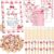 Patelai 'She's the Cherry on Top' Baby Shower Games Kit – 321-Piece Don't Say Baby Set with Wooden Sign, Cherry Clothespins, Game Cards & Pencils – Cute Gender Reveal & Party Decorations