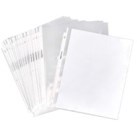 Amazon Basics Heavyweight Sheet Protectors - 100 Pack, 8.5 x 11 Inch Archival Quality Clear Page Protectors for 3 Ring Binders