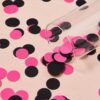 200 Pcs Hot Pink & Black Glitter Confetti Dots - 1 Inch Circle Party Table Scatter for Wedding, Baby Shower, Birthday & Gender Reveal Decorations