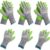 WORKPRO 6-Pack Eco-Latex Garden Gloves – Breathable, Abrasion-Resistant Work Gloves for Yard Work, Landscaping, and Home DIY (Large)
