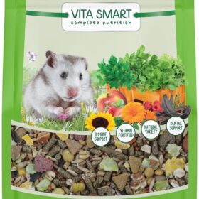 Vitakraft Vita Smart Adult Hamster Food – Premium High-Fiber Blend with Veggies, Whole Grains & Fortified Vitamins