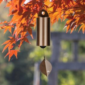 Woodstock Chimes Heroic Windbell - 24 Inch Copper Medium Wind Chime for Outdoor Garden, Patio & Porch - Deep Tone Musical Décor
