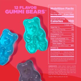 Albanese World's Best 12 Flavor Gummi Bears - 5 Lb Bulk Bag of Soft, Chewy Candy