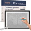 iVyne Rechargeable LED A4 Light Pad for Tracing, Vinyl Weeding, and Drawing – Ultra-Thin Portable Light Board with 5 Brightness Levels & Eye-Protective Screen