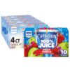 Capri Sun 100% Juice Fruit Punch Blend - No Added Sugar, 6 Fl Oz Pouches (Pack of 40, 4 Boxes of 10) - All Natural Ingredients, Perfect for Kids & On-The-Go
