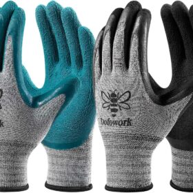 DOFOWORK 6-Pack Premium Garden Gloves – Breathable Latex-Coated Work Gloves with Superior Grip for Men & Women