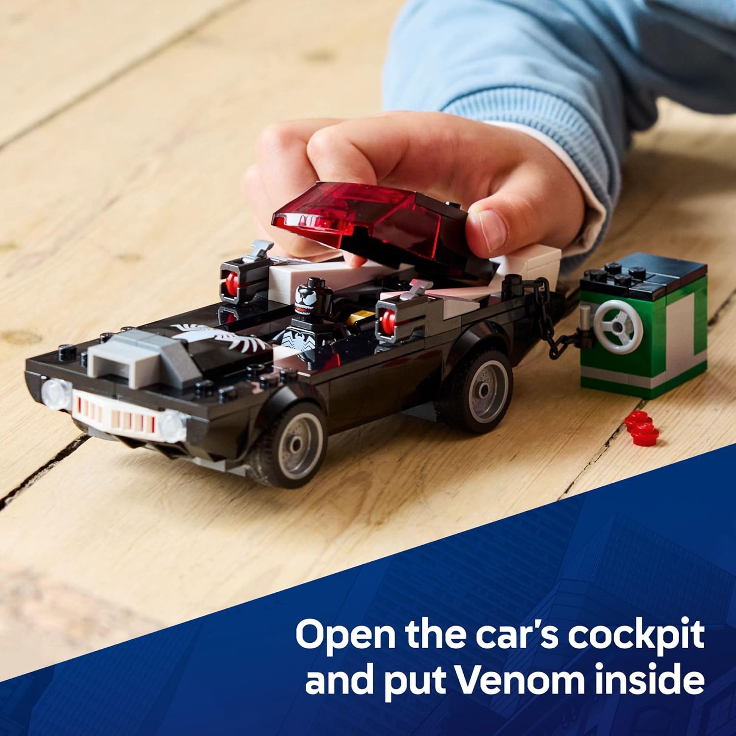 LEGO Marvel Spider-Man vs. Venom Muscle Car Set 76309 | Buildable Toy with Minifigures for Kids Ages 7+