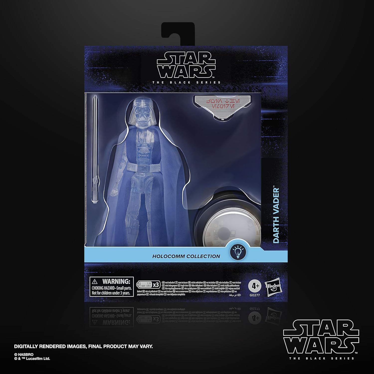 Star Wars The Black Series Holocomm Collection: Darth Vader 6-Inch Collectible Action Figure with Light-Up Holopuck – Amazon Exclusive