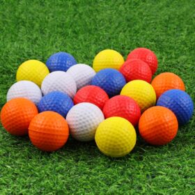 Guirnd 20-Pack Limited Flight Foam Golf Balls – Soft PU Practice Balls for Indoor & Outdoor Training (41mm, 5 Colors)