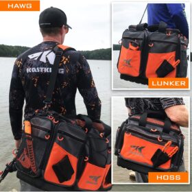 KastKing Waterproof Fishing Tackle Bag - Heavy Duty Saltwater Resistant Gear Organizer with 3600/3700 Tray Storage